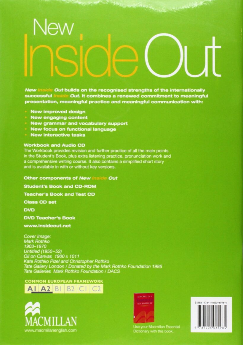 New Inside Out Elementary: Workbook + Key - The English Book