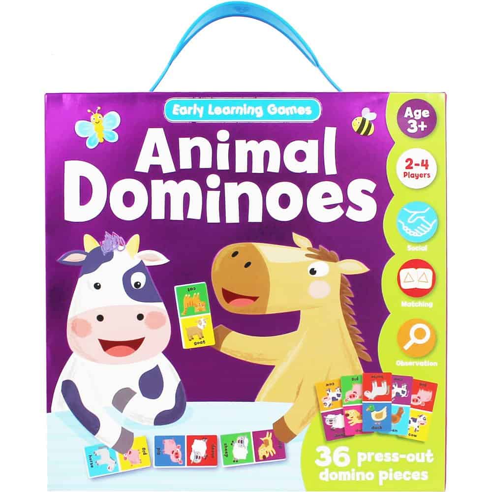 Early Learning Games: Animal Dominoes - The English Book