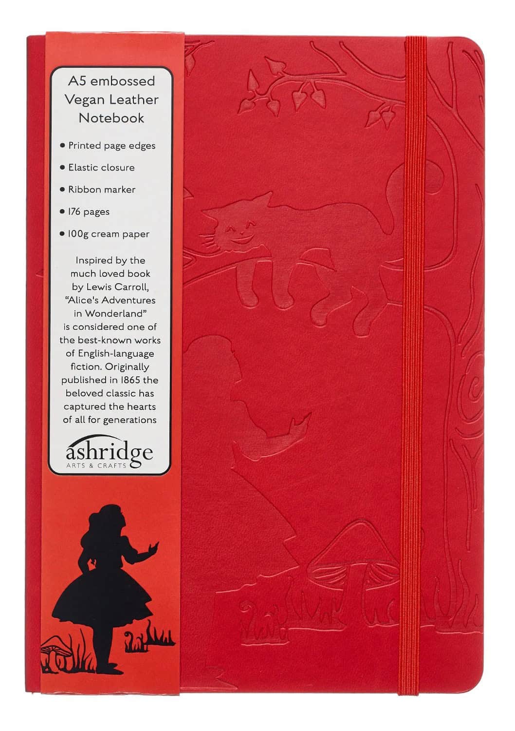 A5_Embossed_Lined_Notebook_-_Alice_In_Wonderland